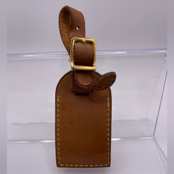 Louis Vuitton - natural MINI leather luggage / name tag - Picture 5 of 5